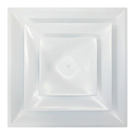 American Louver/Plasticade American Louver Fire Rated UL2043 White Cone Diffuser for 14" Duct, STR-C-14W-FR STR-C-14W-FR